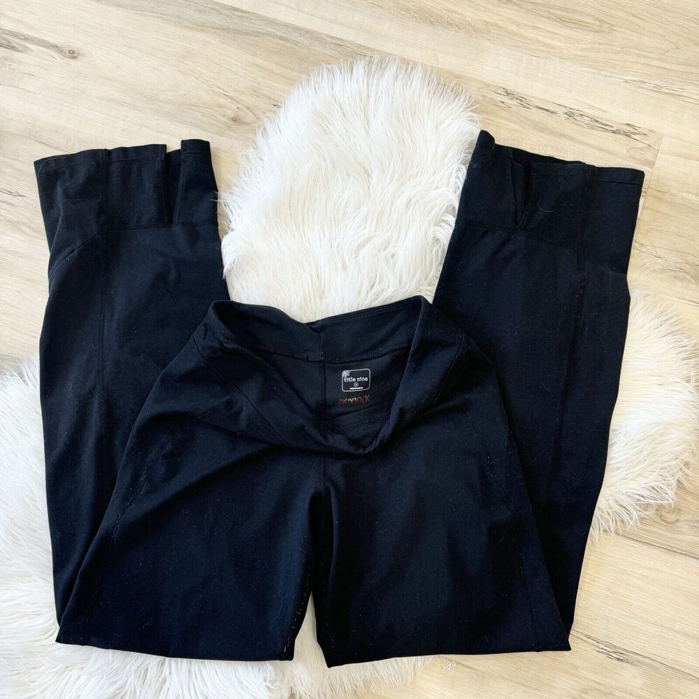 Title Nine Black Flare Leg Pull On Athletic Pants Small